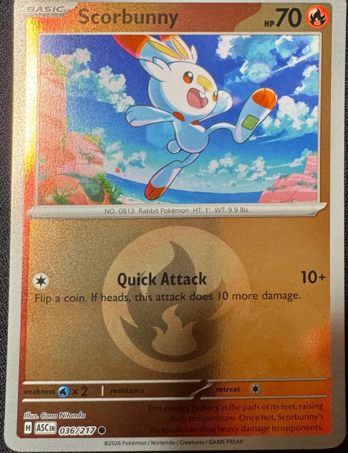 Ascended Heroes Scorbunny [Energy] Pokémon card